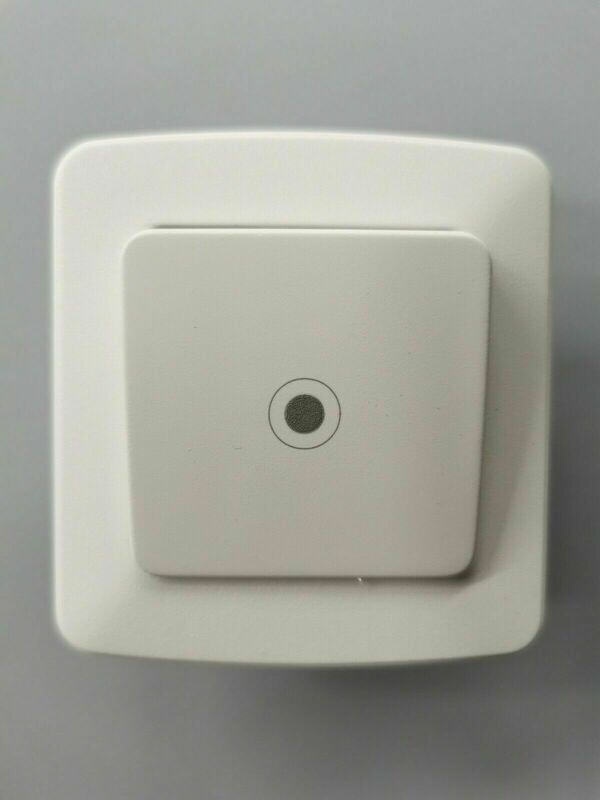 Pulsante Unipolare Bianco Interruttore completo di Cornice Caravan Camper