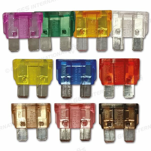 Kit 10 Fusibili unival 3-4-5-7,5-10-15-20-25-30-40 Camper