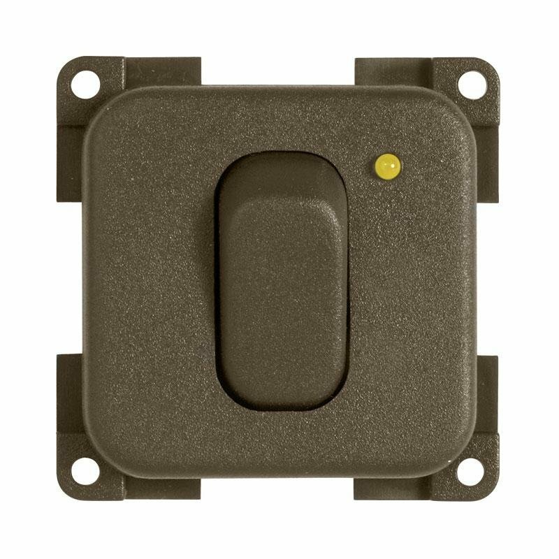 Interruttore CBE MC12N colore marrone con led Camper