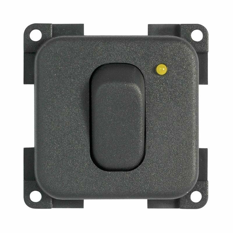 Interruttore MC12N Grigio con Led CBE per Camper