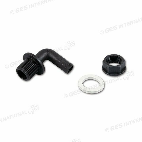 Raccordo completo curvo Ø 10 mm 3/8'' serbatoio acqua camper