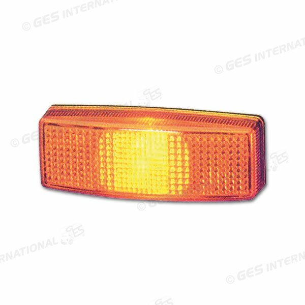 Luce ingombro laterale rettangolare arancione