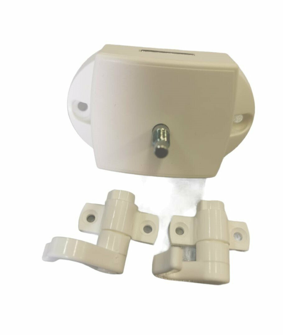 Push Lock bilaterale bianco con ganci per Armadio Porta Bagno Camper Caravan