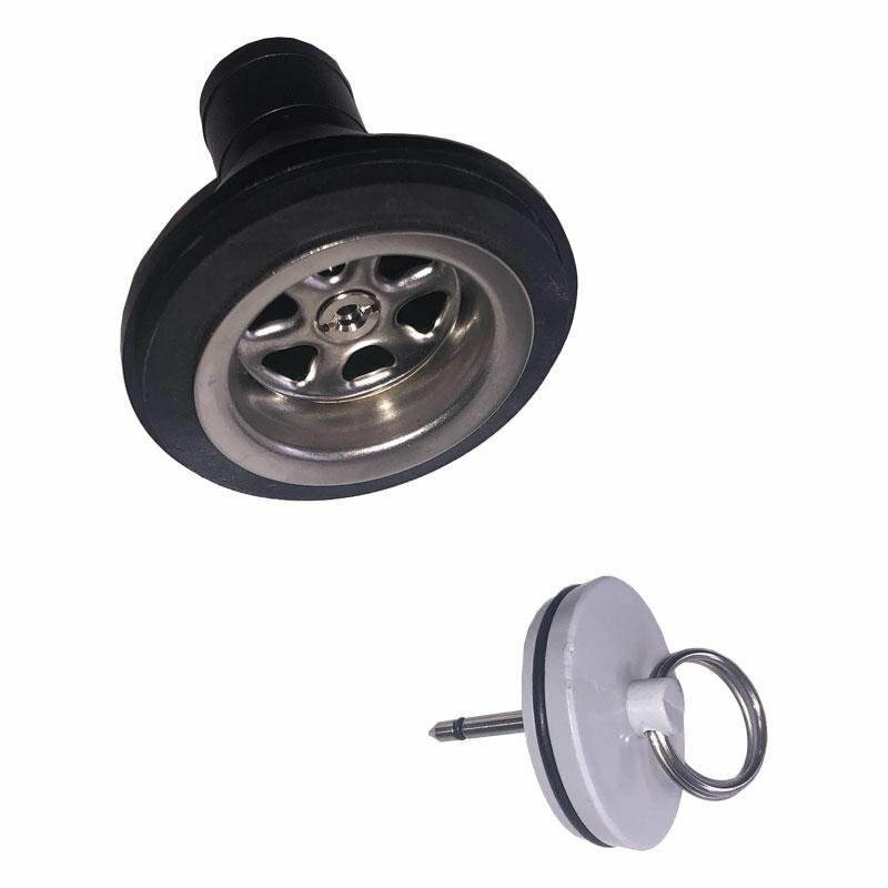 Piletta valvola di scarico dritta d.39mm con tappo