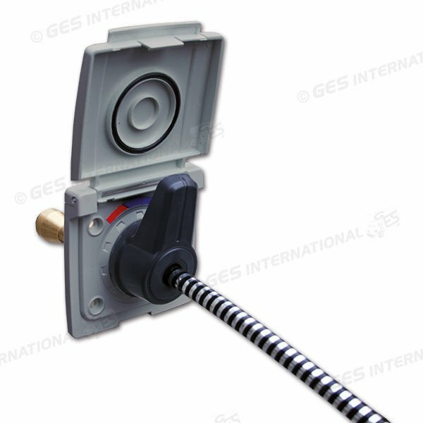 Presa acqua grigia con miscelatore attacchi JG e doccetta con tubo 1,5 m