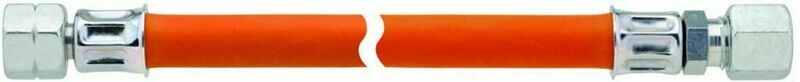 Tubo Gas Raccordo Flessibile 80 cm diam.10mm Regolatore