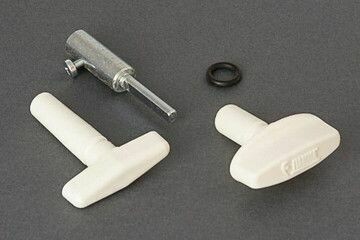 Maniglia Kit Extension Bianca per Turbo Vent Turbovent Oblò Fiamma Maniglia Kit Extension Bianca per Turbo Vent Turbovent Oblò Fiamma