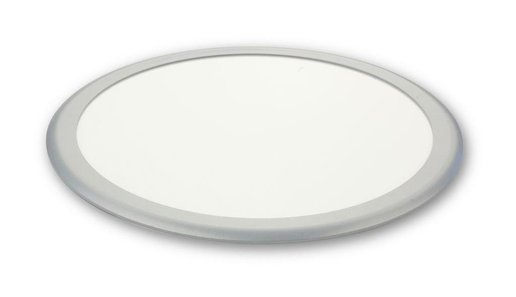 Plafoniera LED Ultrasottile d.310mm Argento 12V 10W senza Touch Camper