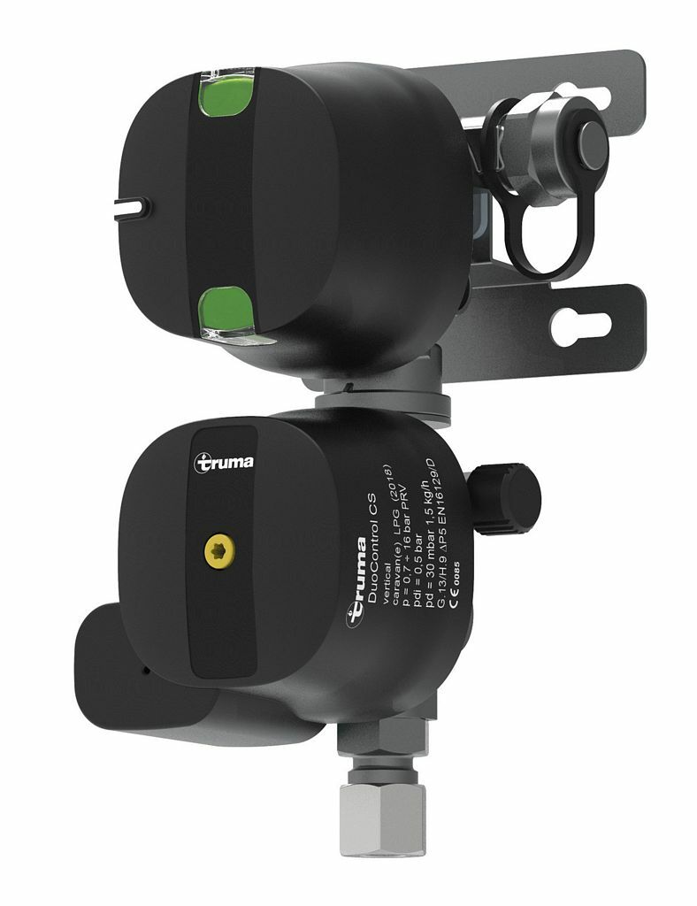 Regolatore Gas Duocontrol Truma CS 30MBar con Crash Sensor 8/10 verticale