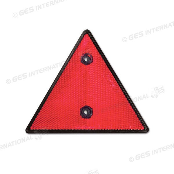 Catadiottro triangolare 2 fori  Catarifrangente Caravan Carrello