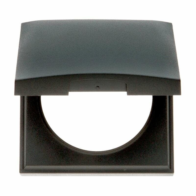 BMAP Coperchio con cornice grigio scuro per Presa Schuko 6x6cm Camper