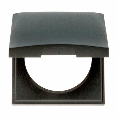 BMAP Coperchio con cornice grigio scuro per Presa Schuko 6x6cm Camper