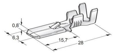 MTA Faston con dentino M630 Spinetta Maschio Officina