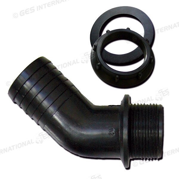 Raccordo completo 45° Ø 40 mm 1''1/4 Impianto Serbatoio Acqua