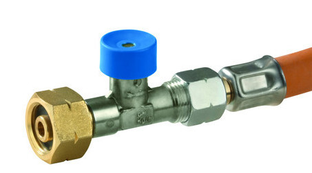 Tubo Gas ad alta Pressione 45 cm GOK Attacco Italia Bombola Camper Caravan