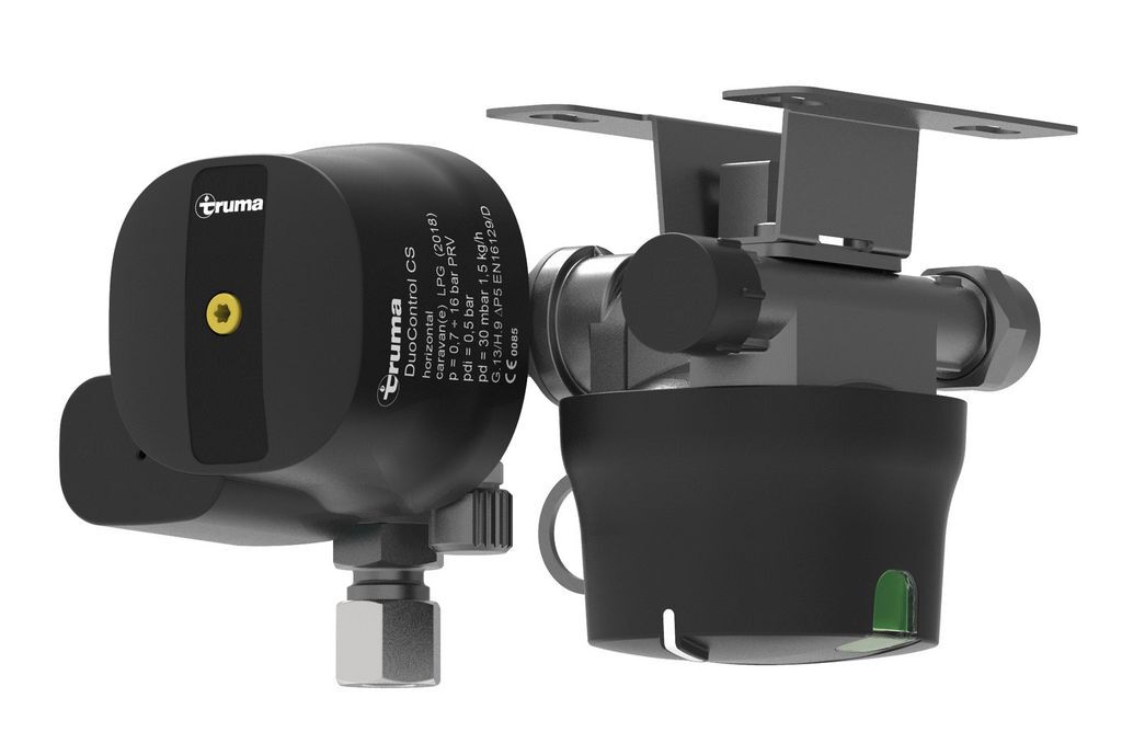 Regolatore Gas Duocontrol Truma CS 30MBar Crash Sensor 8/10 orizzontale camper