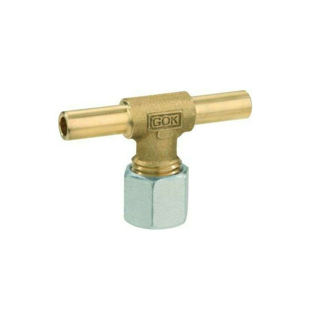Raccordo a T 90° Gas GOK d.8mm Regolatore Camper