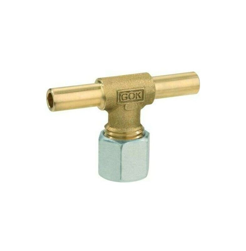 Raccordo a T 90° Gas GOK d.8mm Regolatore Camper