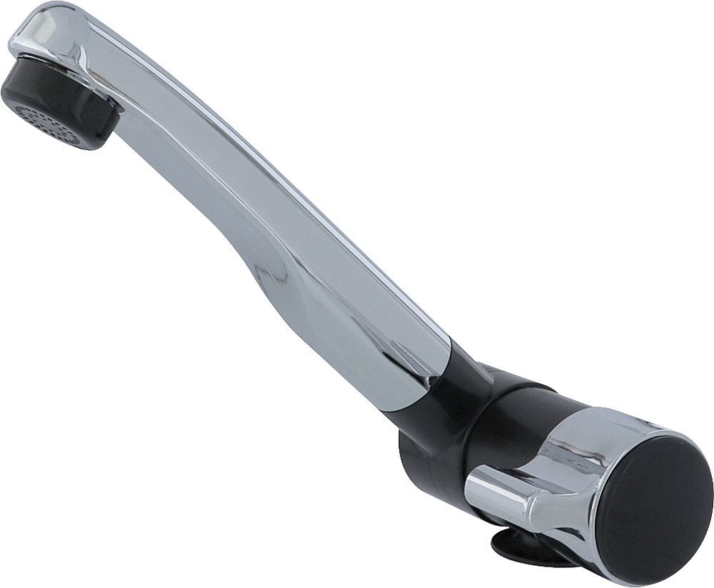 Rubinetto London nero/cromato acqua fredda con microinterruttore