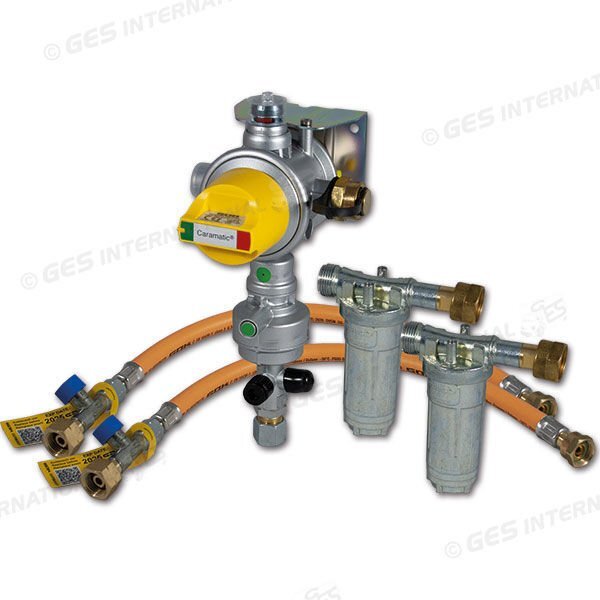 GOK safe road pack 2 Italia regolatore Caramatic con Filtri e Tubi Gas Camper