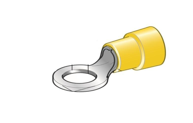 MTA - CAPICORDA CON OCCHIELLO M5 GIALLO BATTERIA OFFICINA