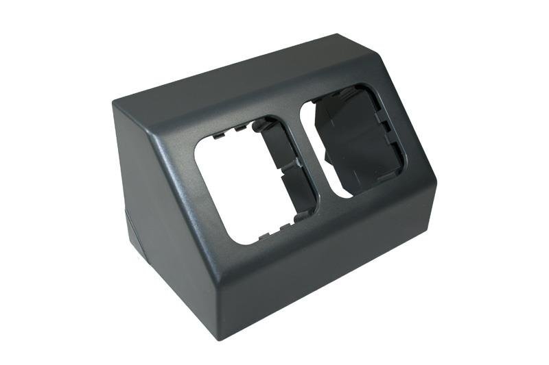 Supporto grigio scuro 2 Prese C-Line Angolo Camper