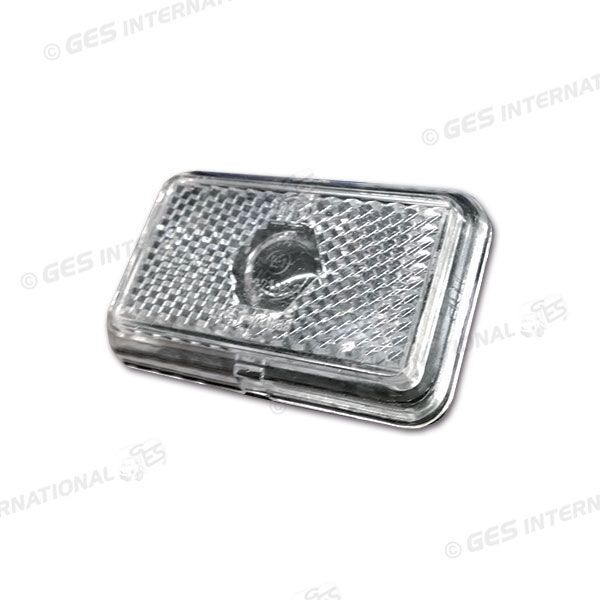 Luce ingombro anteriore bianca con catadiottro