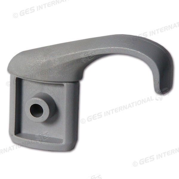 Gancio lungo per scaletta in alluminio. Ø 35 x 20mm