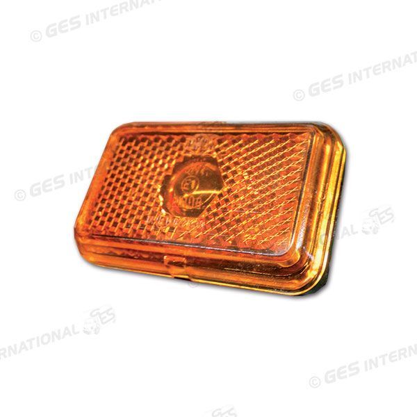 Luce ingombro rettangolare arancione Camper