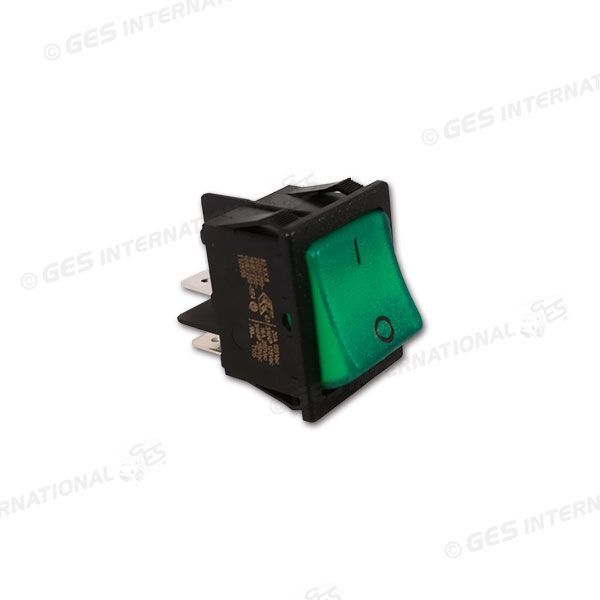 Interruttore luminoso verde 230V compatibile