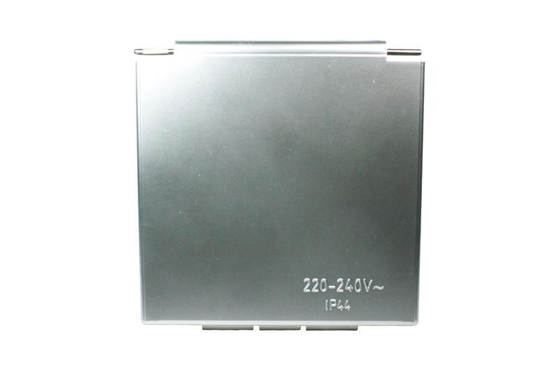 Coperchio di ricambio Argento presa esterna 100x100 CEE