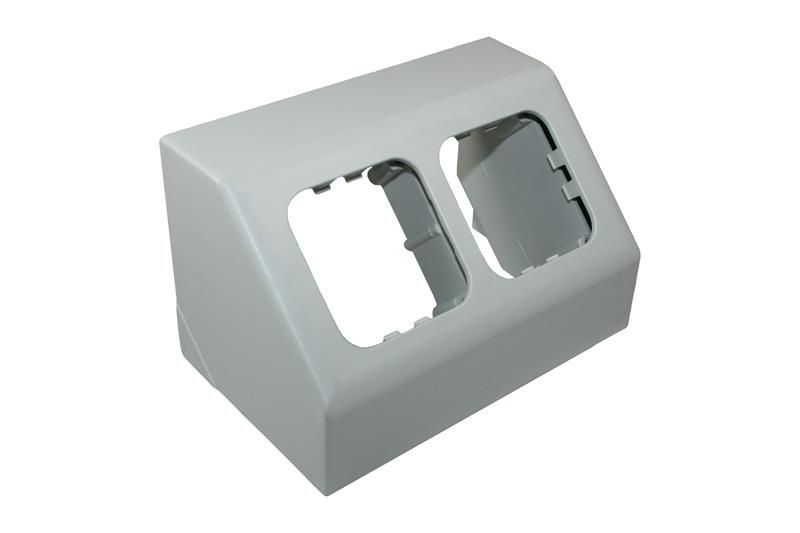 Supporto grigio Chiaro 2 Prese C-Line Angolo Camper