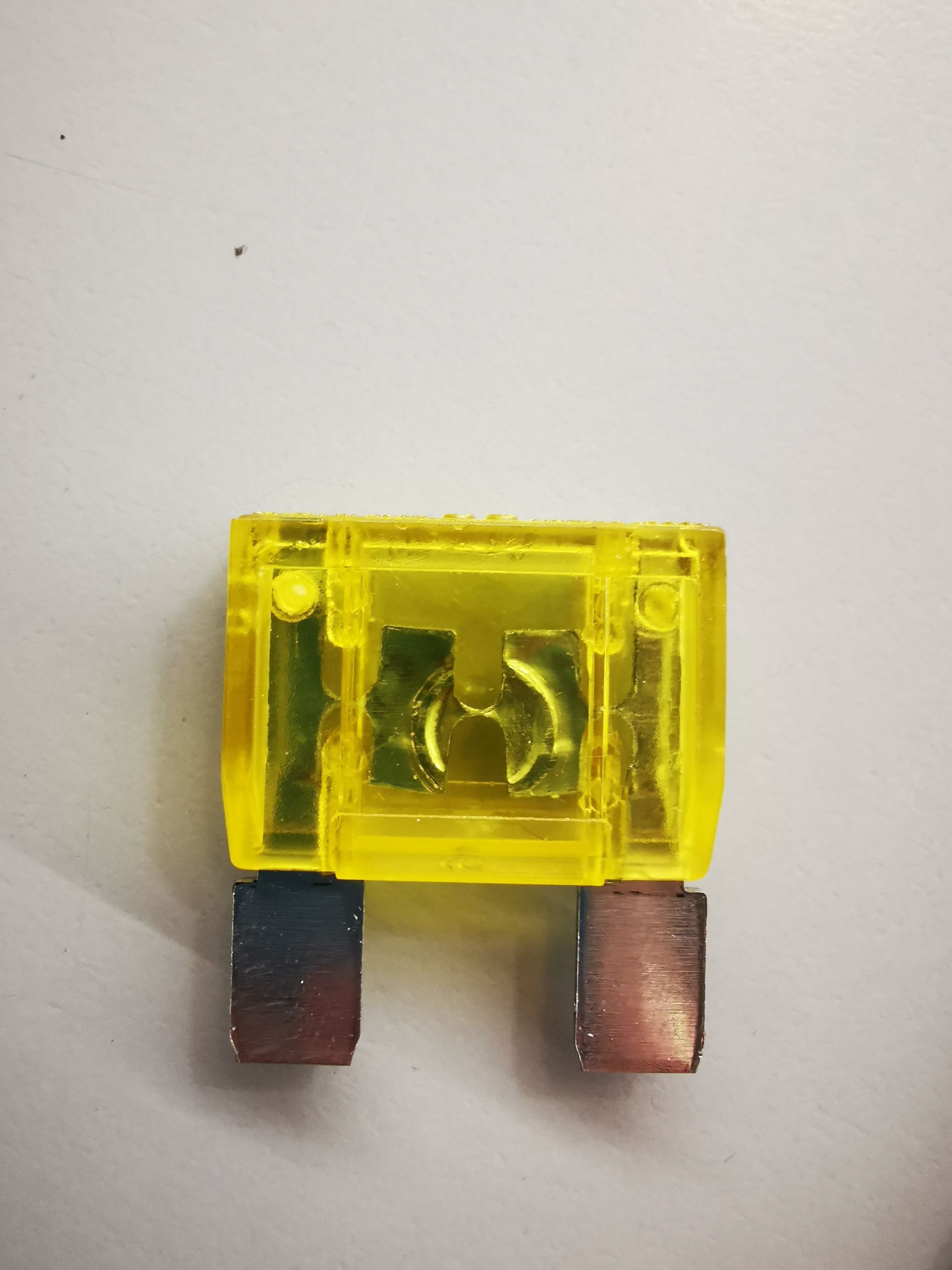 Kit 2 pz. Fusibile MAXIVAL bilama GIALLO 20A per Camper Caravan