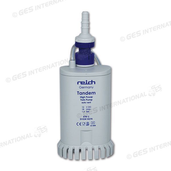 Pompa a immersione Twin 19 L/min con valvola di non ritorno