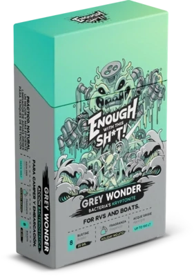 EWTS GREY WONDER - 8 BUSTINE FRAGRANZA MOJITO SANIFICANTE SERBATOIO ACQUE GRIGIE
