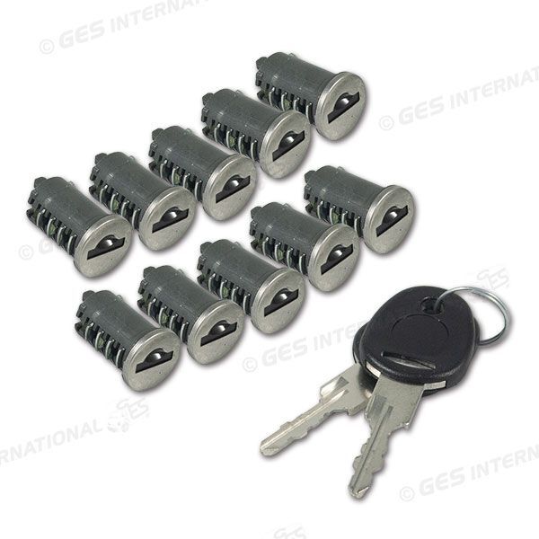 KIT 10 Cilindretti 2 Chiavi Serratura New System Porta Sportello Camper