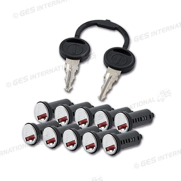KIT 10 Cilindretti 2 Chiavi Serratura ZADI Porta Sportello Camper Caravan