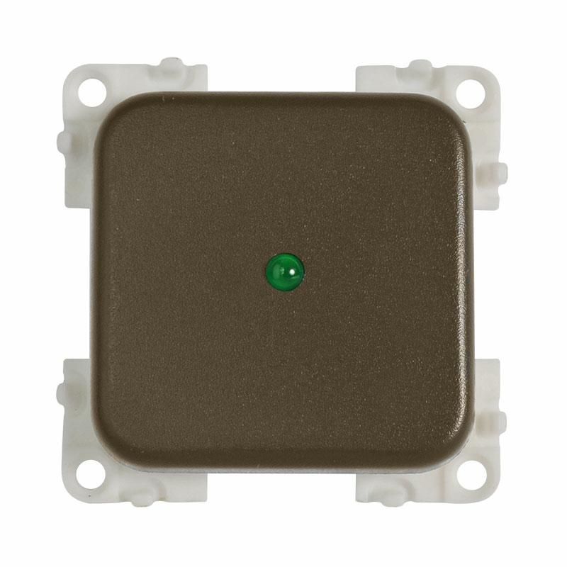 INTERRUTTORE MC12P 12V+LED MARRONE CBE CAMPER