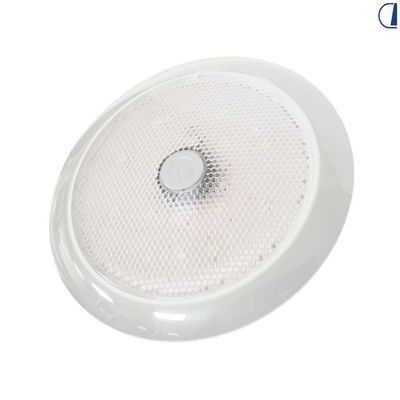 Luce garage bianca sottile con lente zigrinata