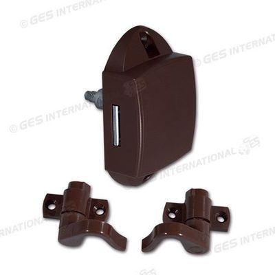 Push-Lock unilaterale • marrone • con ganci Push-Lock unilaterale • marrone • con ganci