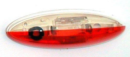 Luce ingombro bianco rosso laterale per camper caravan motorhome Carrello