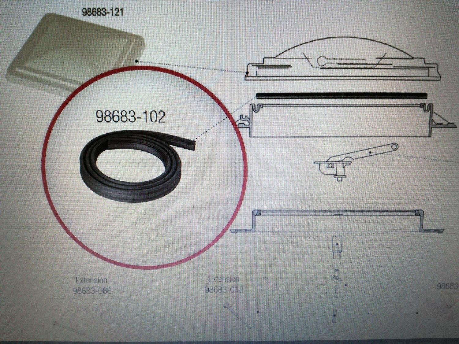 Kit Guarnizione Coperchio Oblò Vent Turbovent Fiamma Ricambio Caravan Camper
