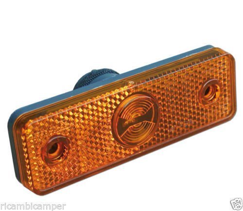 Luce Ingombro Laterale arancione Fanale Ricambi Camper Caravan Camion Flatpoint