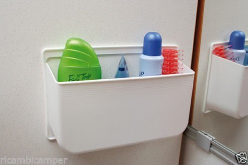 Tasca Portaoggetti Plastica Bianca Pocket L Fiamma Camper Caravan Bagno Cucina