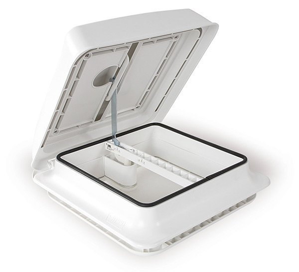 Vent Fiamma Obl� senza Ventilatore 40x40 cupola bianca Camper