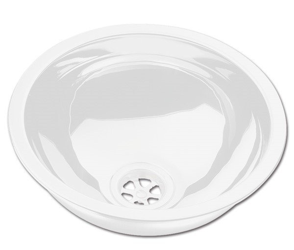 Lavello Lavandino Lavabo d 290 mm acciaio inox bagno Camper Caravan Motorhome