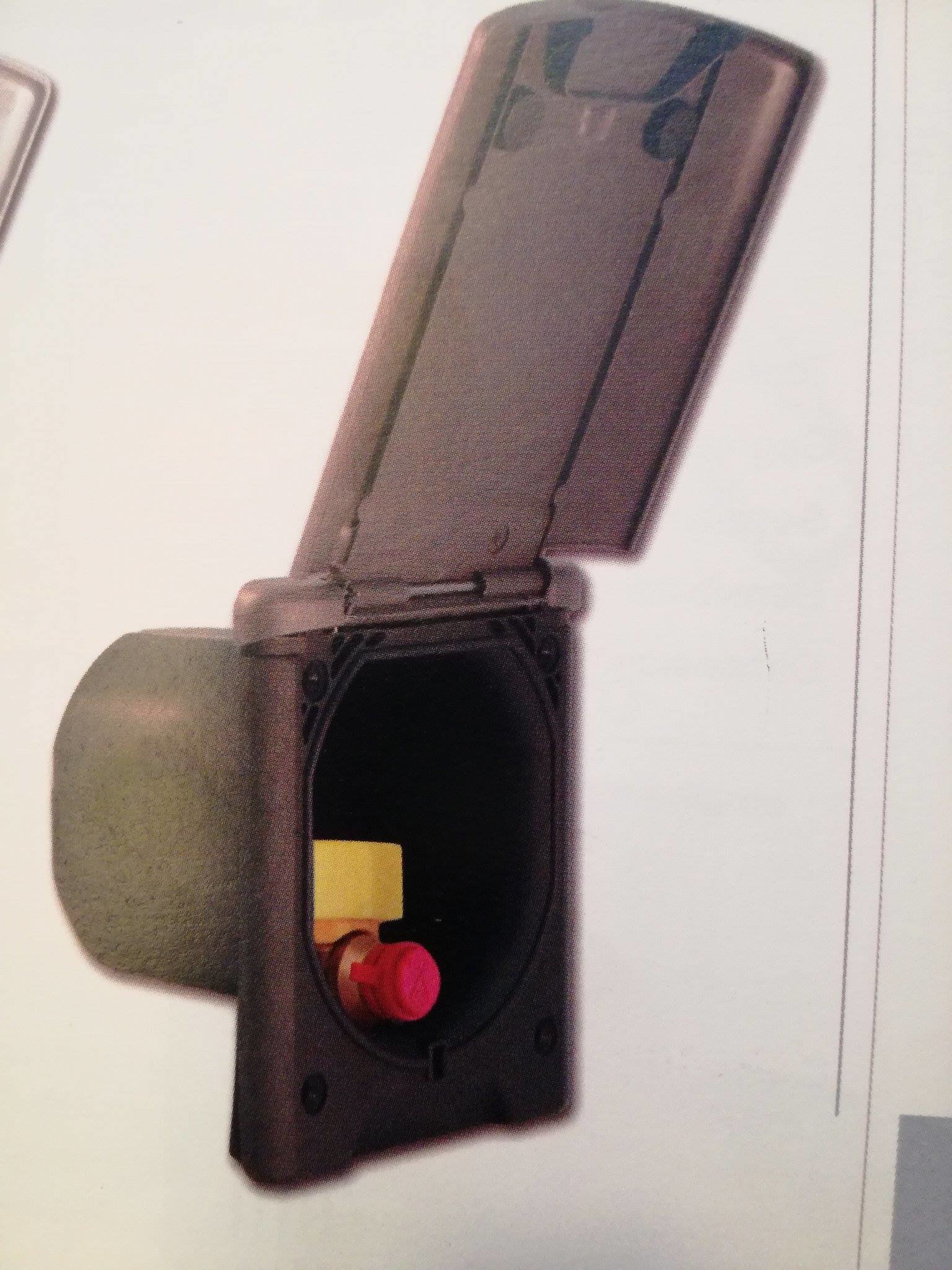 Presa esterna gas con Rubinetto Basculante Grigio camper caravan campeggio