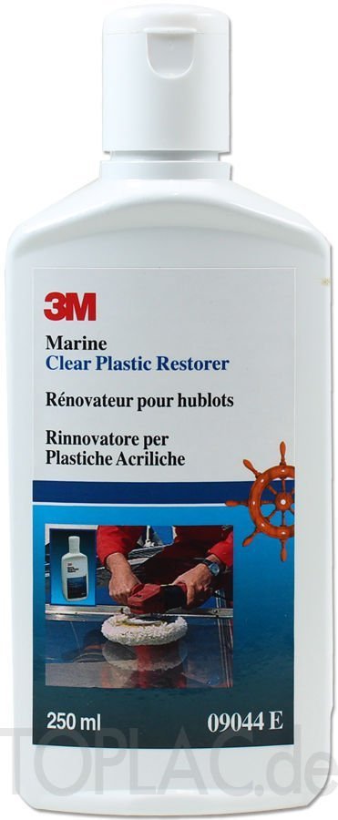 3M Marine Clear Plastic Restorer Polish Pulitore Plastica Lucidante Barca Camper
