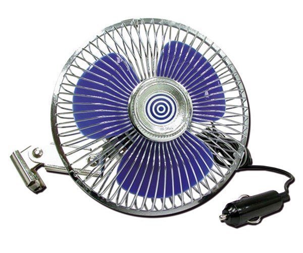 Ventilatore oscillante metallico 12V Auto Camion Camper