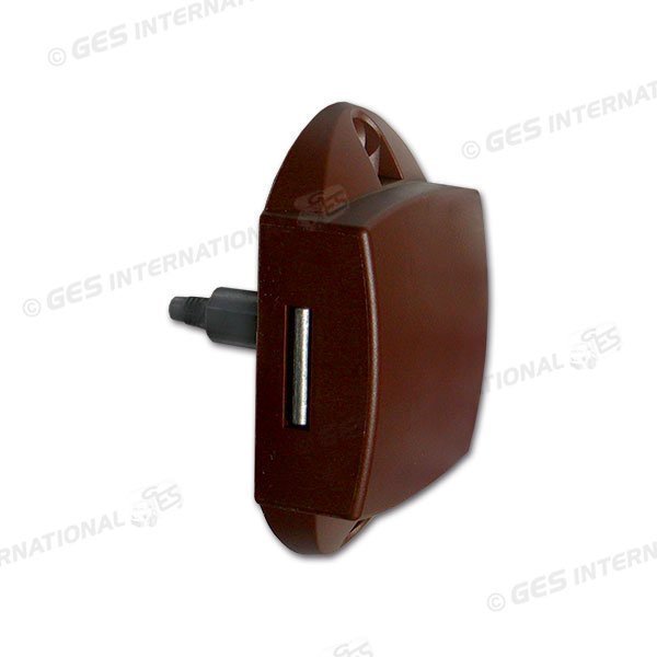 Push Lock Marrone Unilaterale senza Fori Serratura Pulsante Bagno Camper Caravan